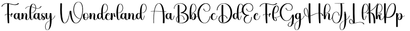 Fantasy Wonderland font