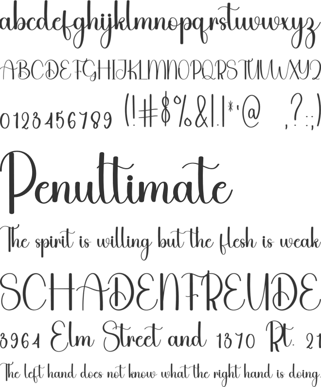 Cute Darling font preview