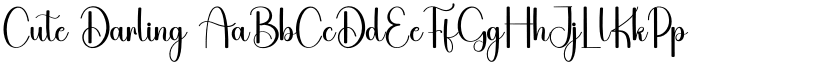 Cute Darling font