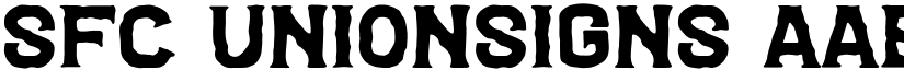 SFC Unionsigns font