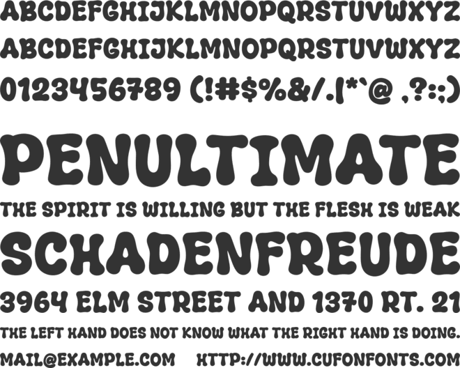 Little Hope font preview