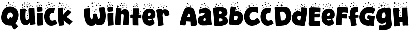 Quick Winter font