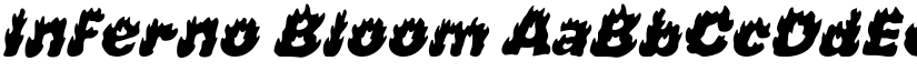 Inferno Bloom font