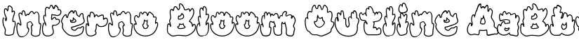 Inferno Bloom Outline font
