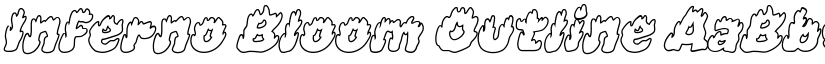 Inferno Bloom Outline font