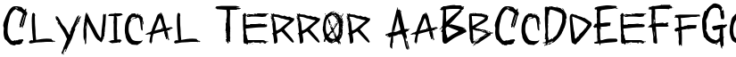 Clynical Terror font