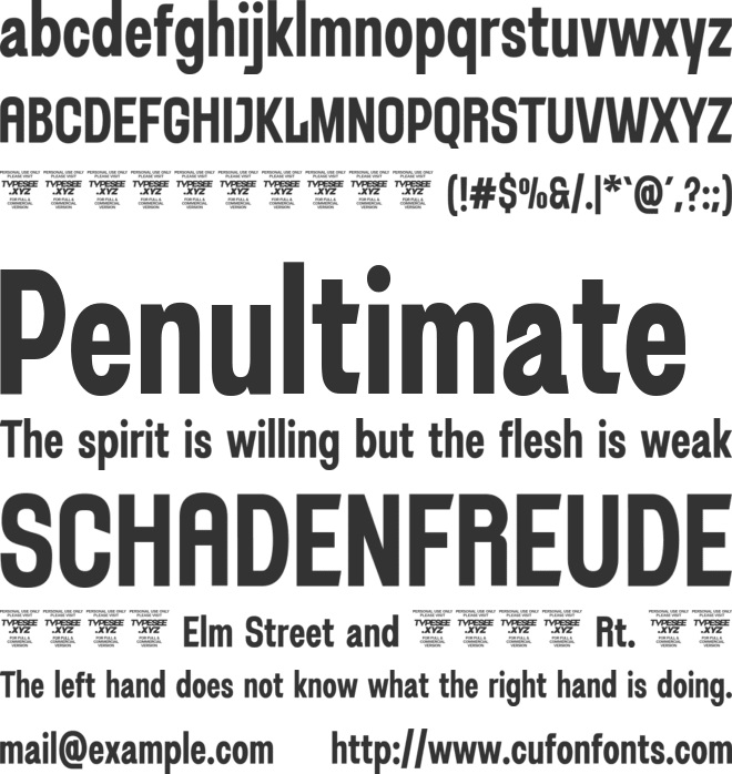 Death Craft font preview