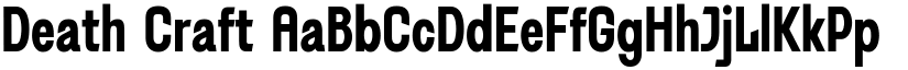 Death Craft font download