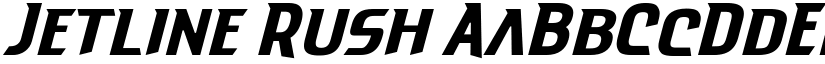 Jetline Rush font
