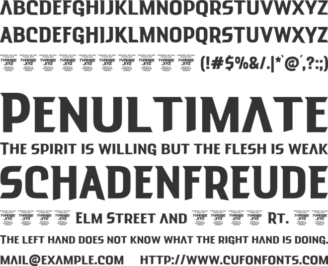 Jetline Rush font preview