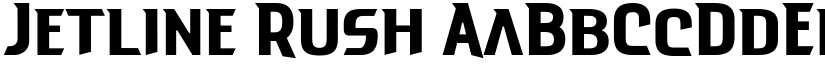 Jetline Rush font