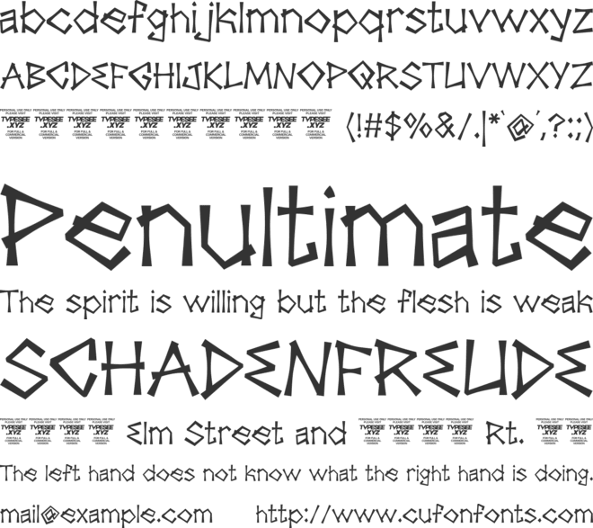 Morgeon Hermes font preview