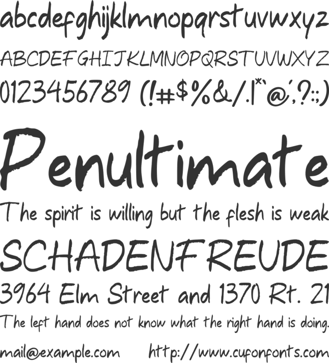 Coffee Amore font preview