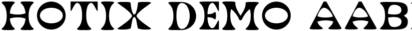 HOTIX Demo font