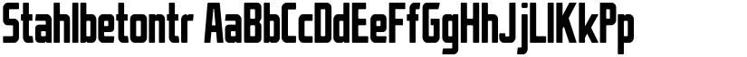 Stahlbetontr font