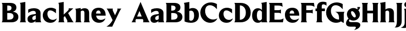 Blackney font