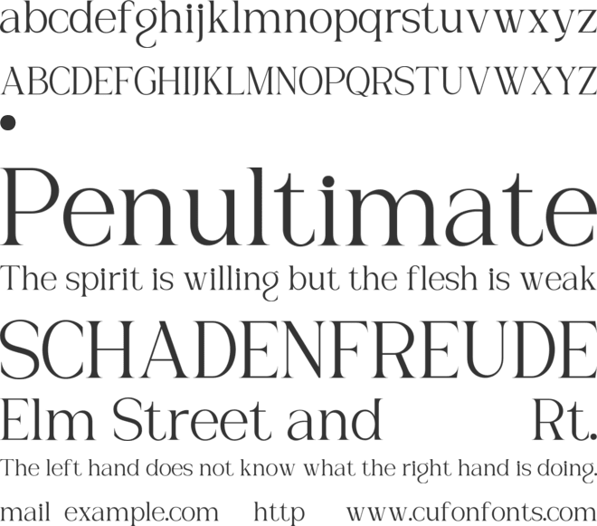 HELMORIN font preview