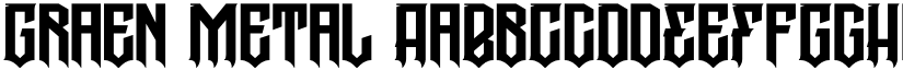 Graen Metal font