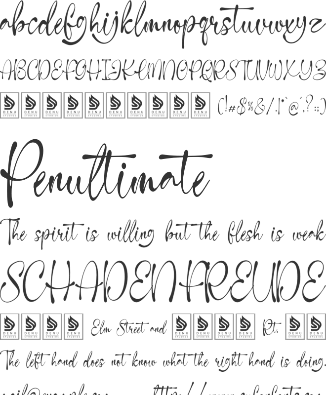 Kaylime Lisandrei font preview