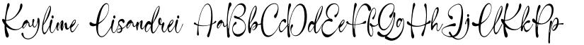 Kaylime Lisandrei font