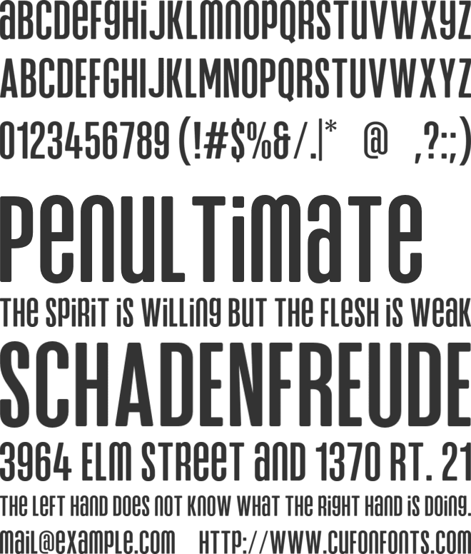 Neuronicle font preview