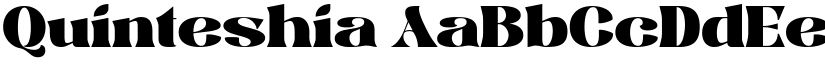 Quinteshia font