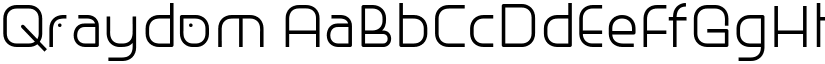 Qraydom font