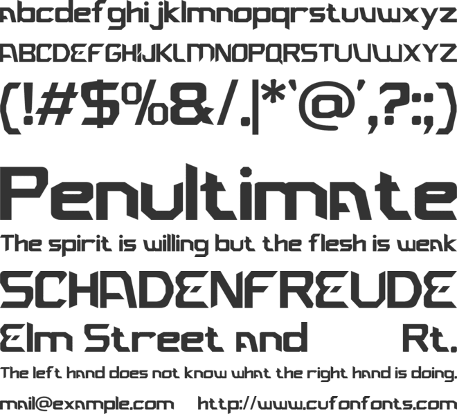 Breximova font preview