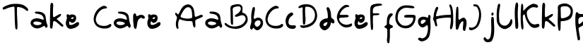 Take Care font
