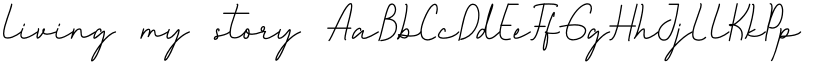 living my story font