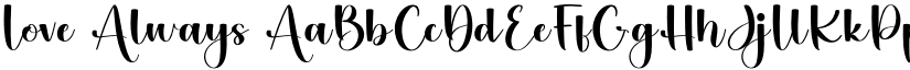 Love Always font