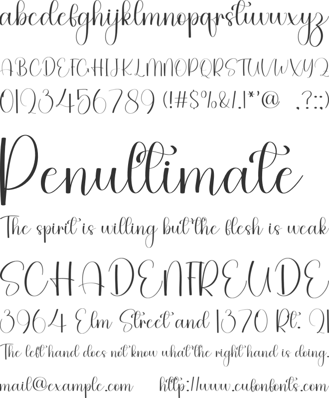 Creative Brave font preview