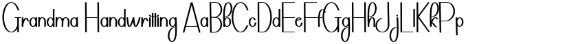 Grandma Handwritting font