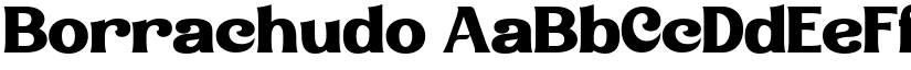 Borrachudo font