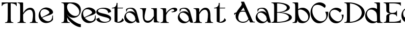 The Restaurant font