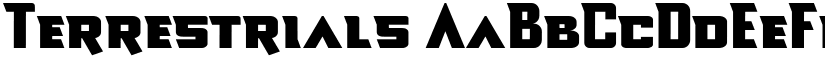 Terrestrials font