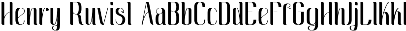 Henry Ruvist font