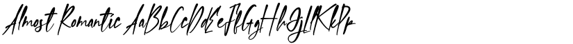 Almost Romantic font