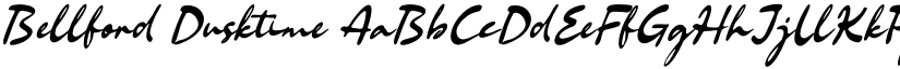 Bellford Dusktime font