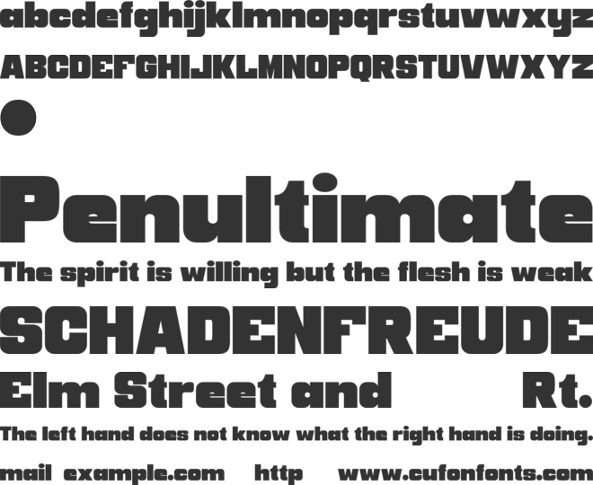 GLOMMUZO font preview