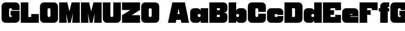 GLOMMUZO font