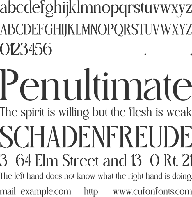 Herjuna font preview