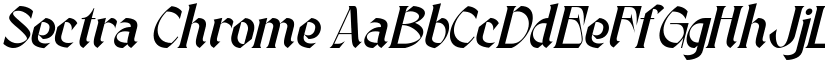 Sectra Chrome font
