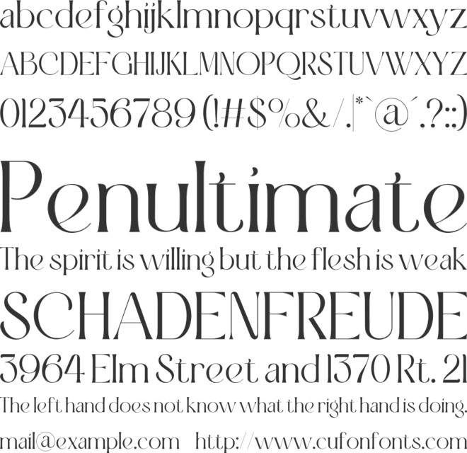 Genekist font preview