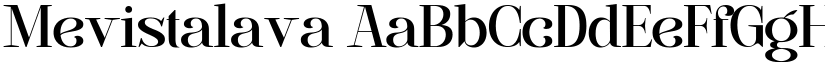 Mevistalava font download