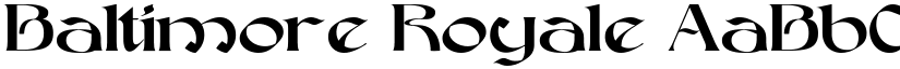 Baltimore Royale font