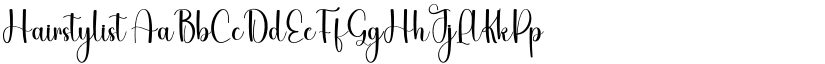 Hairstylist font