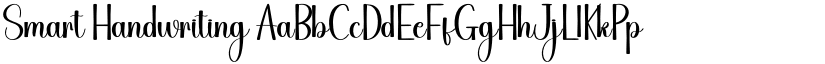 Smart Handwriting font
