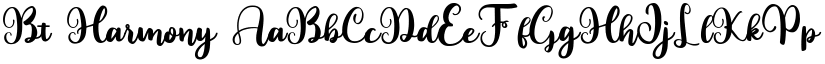 Bt Harmony font download