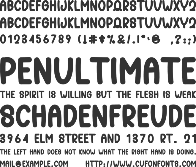 Candy Retro font preview